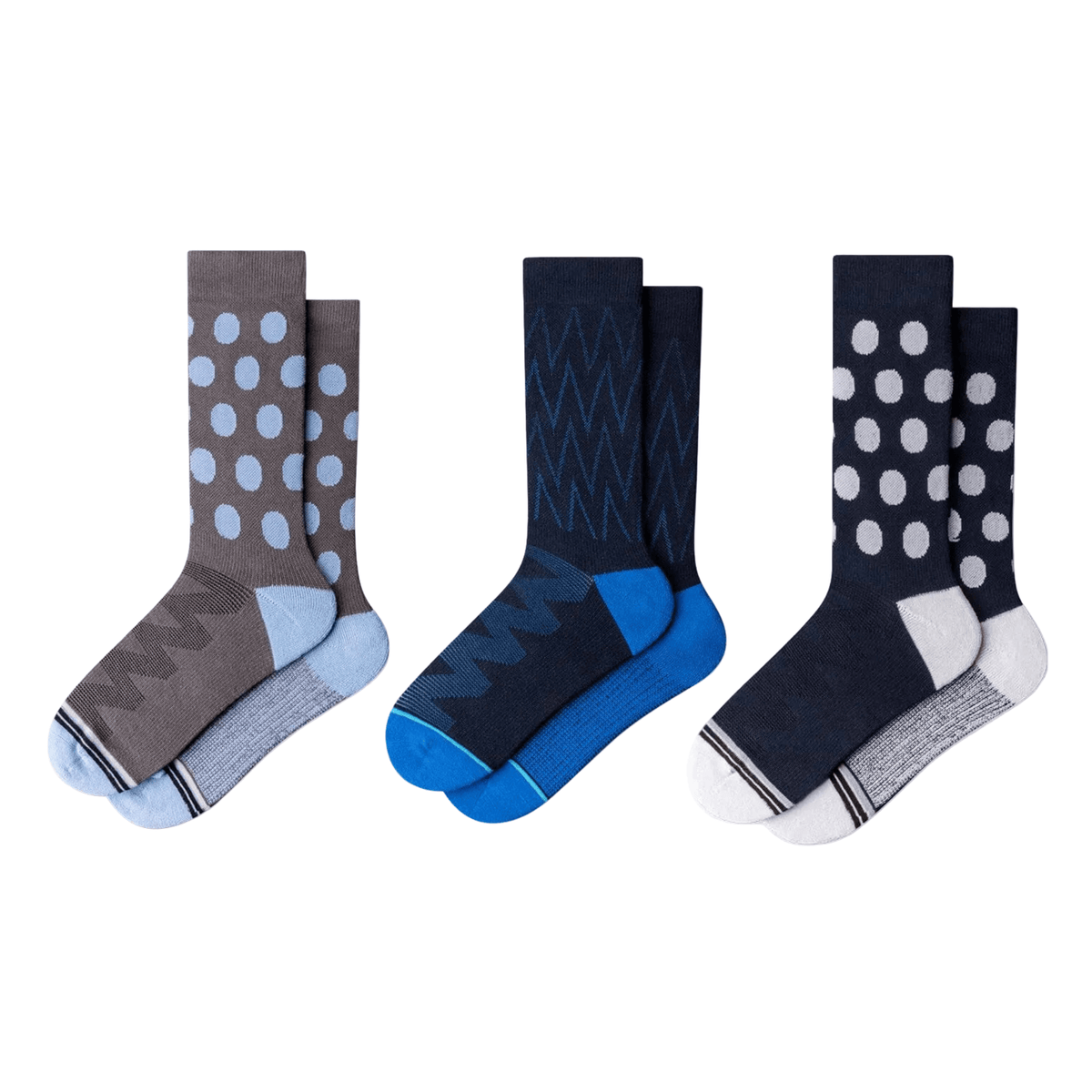Dress Socks Bundles - 3 Pack Feelin' Blue dress socks