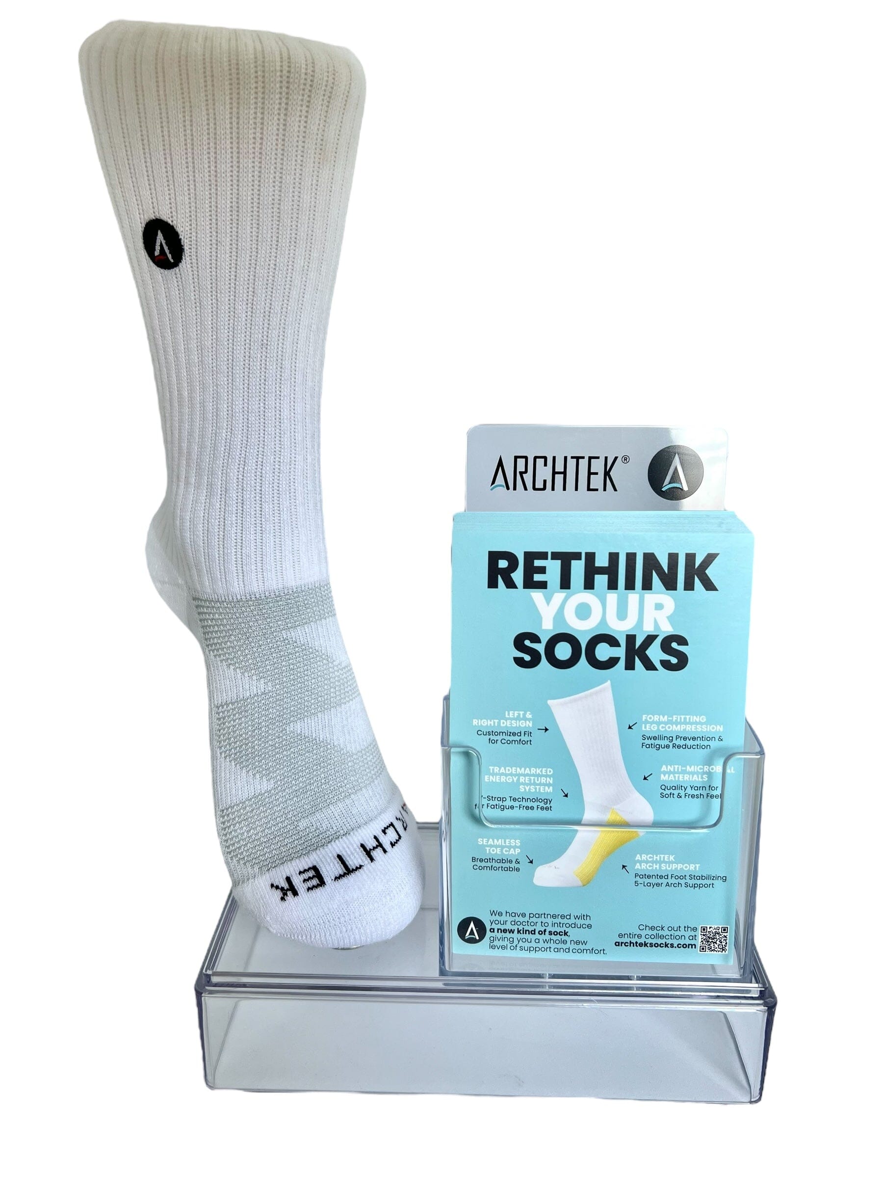 Foot Model + Brochure Holder