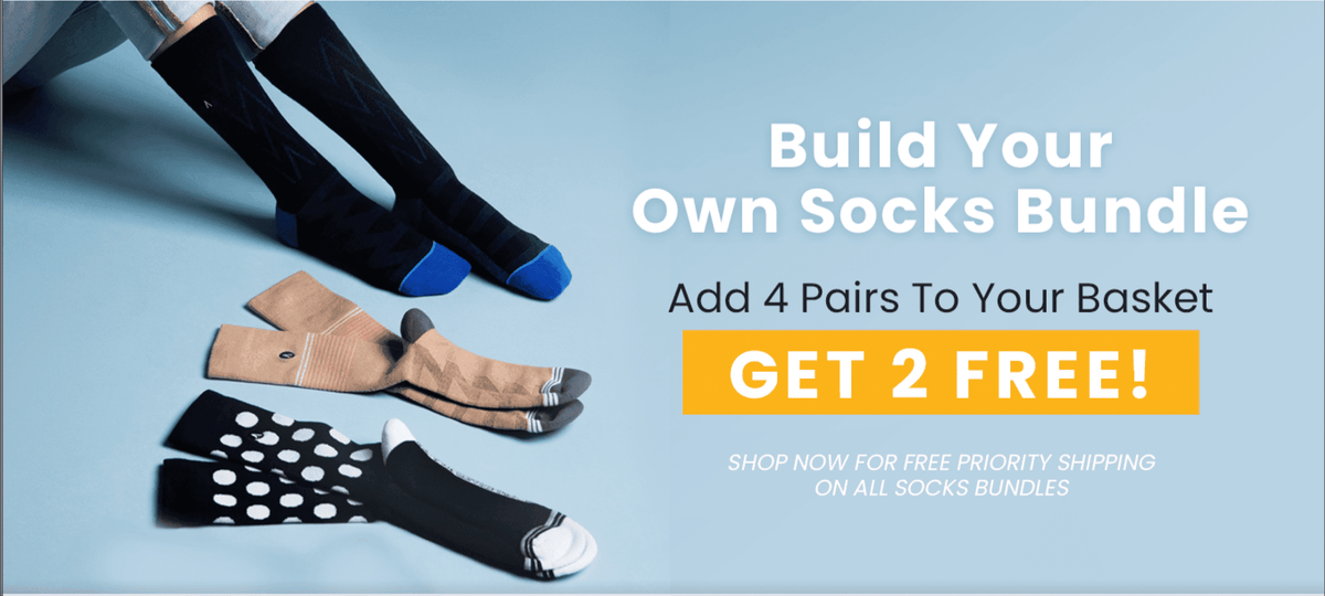 Add 4 Pairs Of Socks To Cart And Get 2 Of The Pairs Free! BYOB BYOB