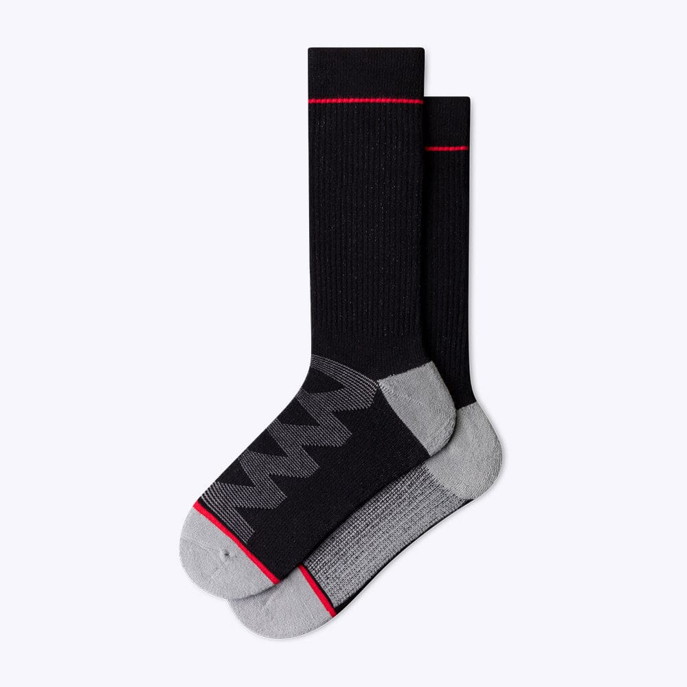 ArchTek® Dress Socks dress socks ArchTek Onyx Black Ribbed Medium