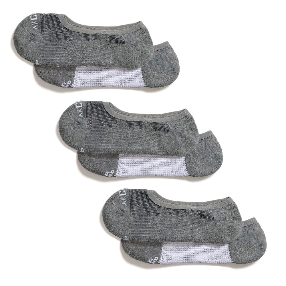 ArchTek® No Show Socks Bundles Gray athletic socks
