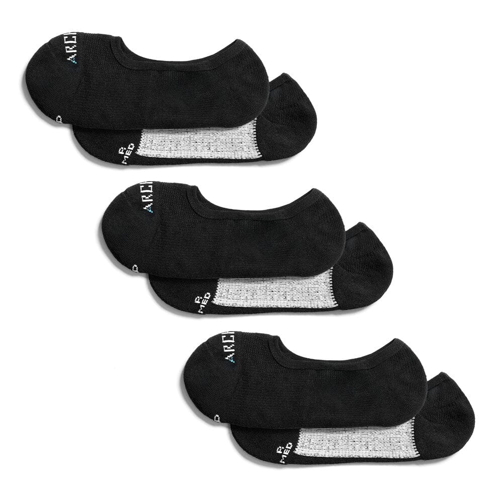 ArchTek® No Show Socks Bundles Black athletic socks