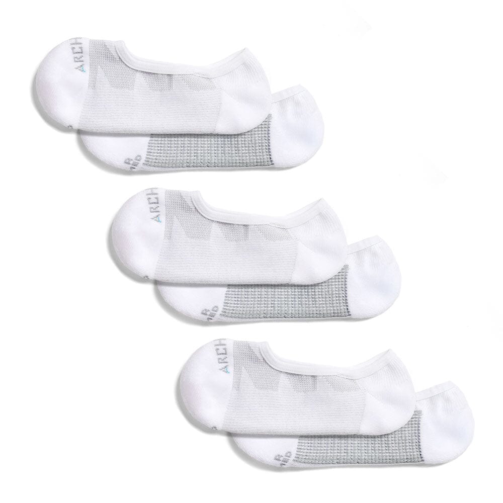 ArchTek® No Show Socks Bundles White athletic socks