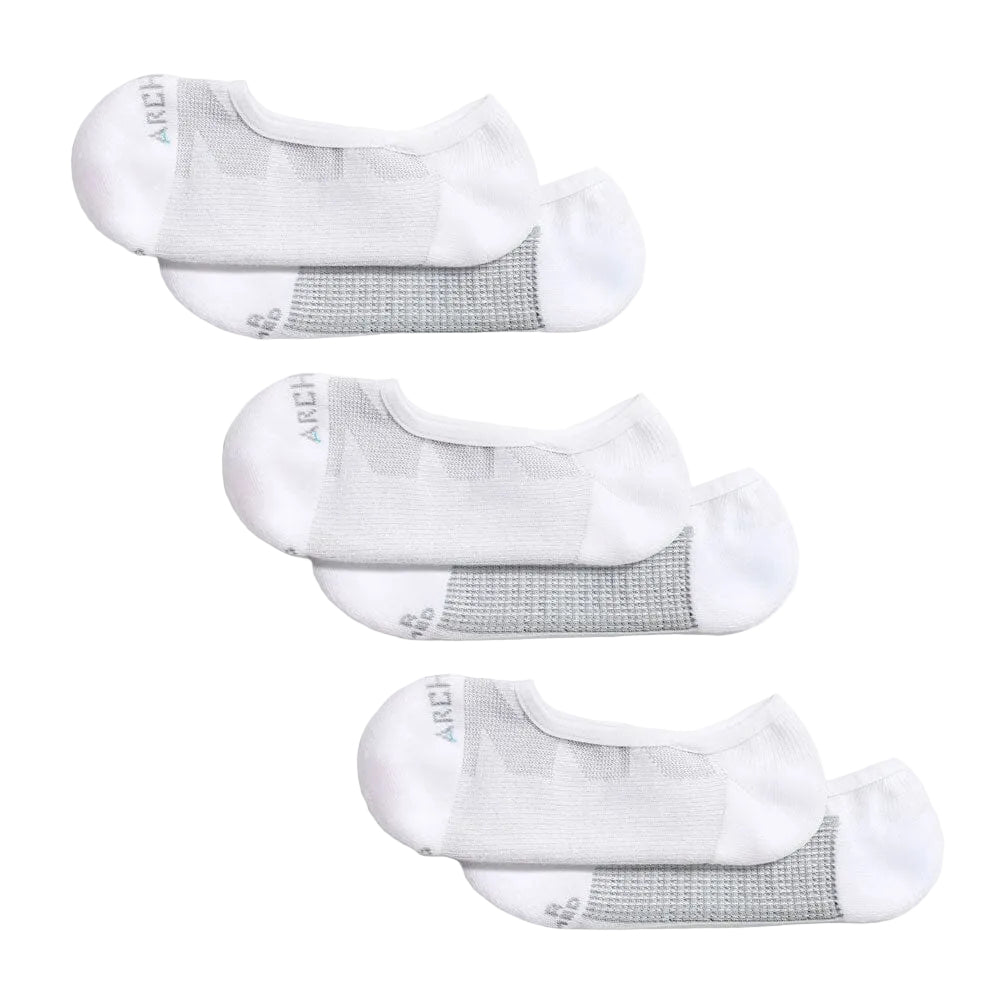 ArchTek® No Show Socks Bundles White athletic socks