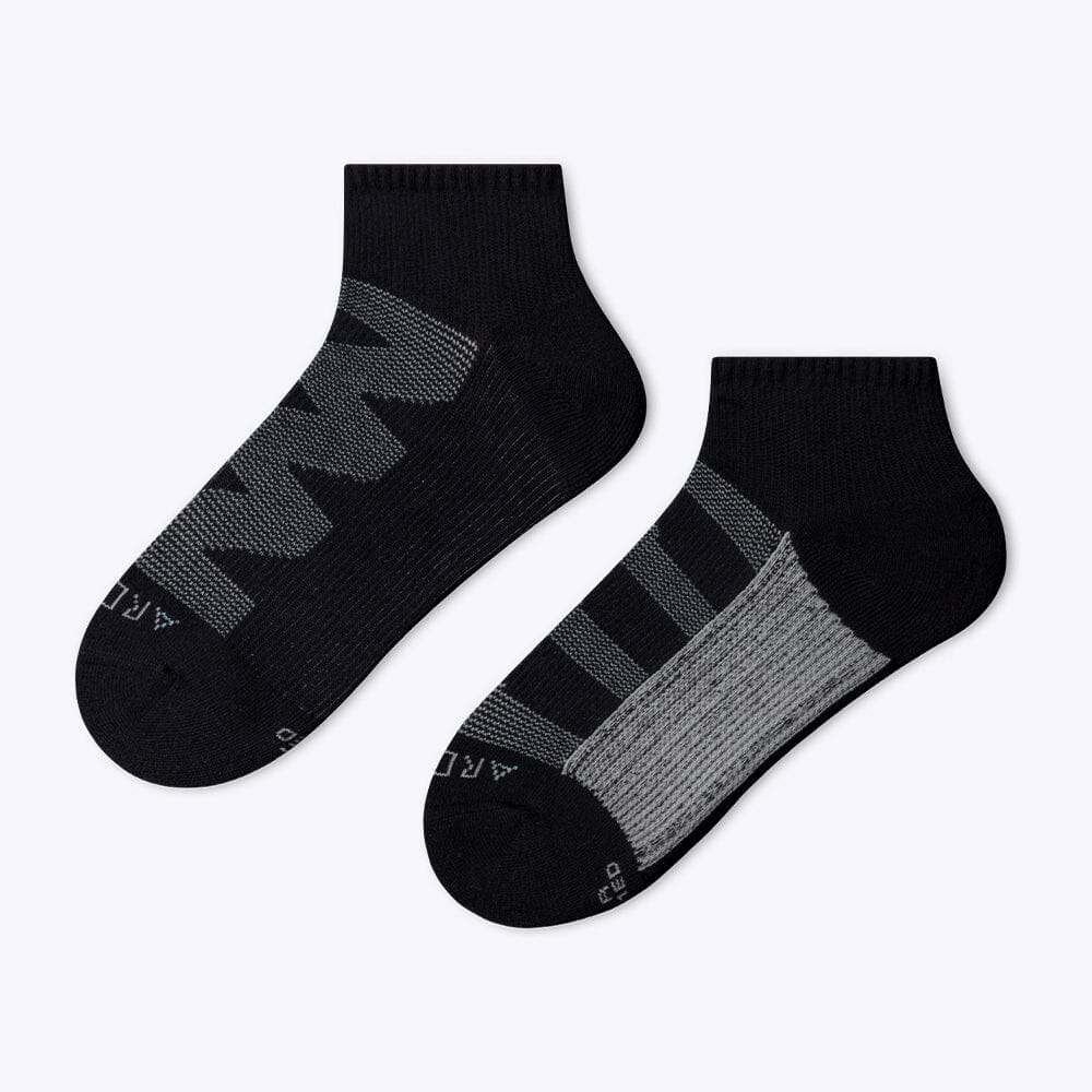 ArchTek® Quarter Socks Bundles athletic socks ArchTek 3 Pack Black Small