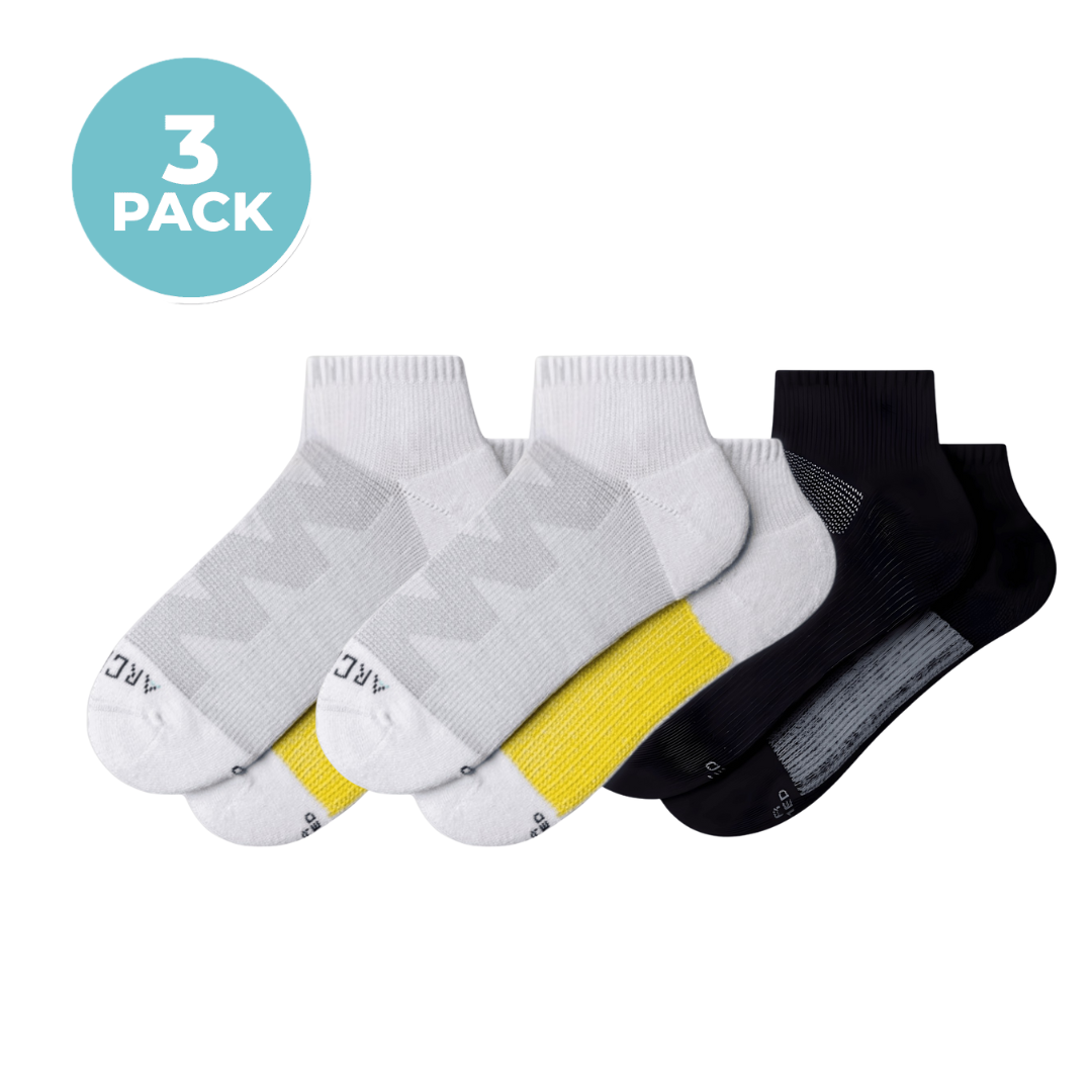 ArchTek® Quarter Socks Bundles 3 Pack athletic socks