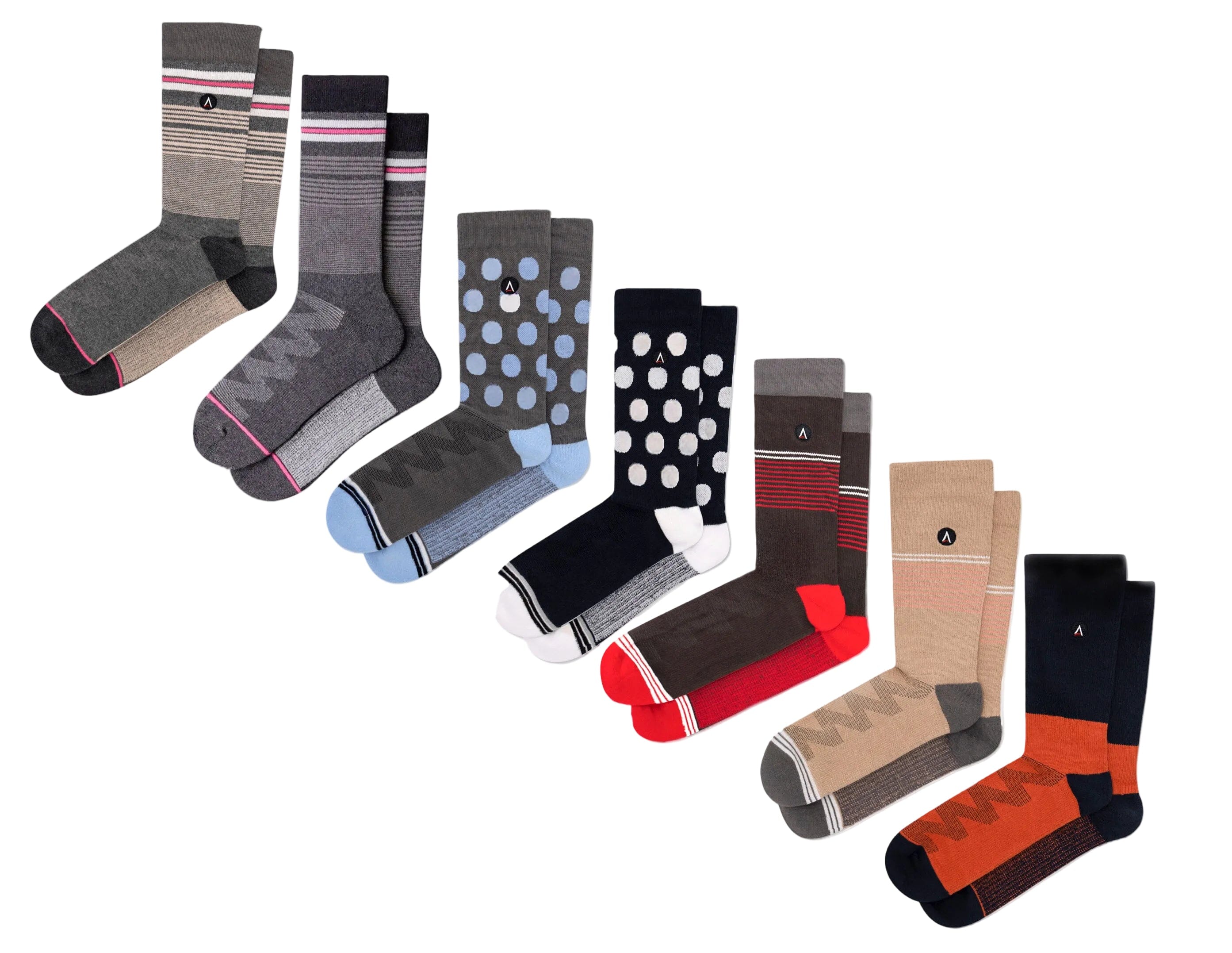 Dress Socks Bundles - 7 Pack Statement dress socks