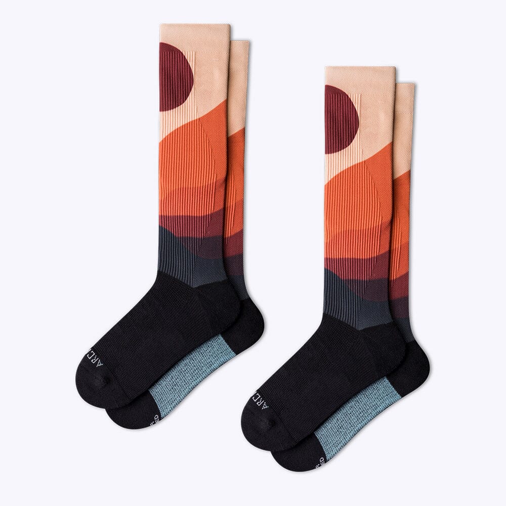 2 x ArchTek® Compression Socks Compression Socks ArchTek Orange Hillside Medium 