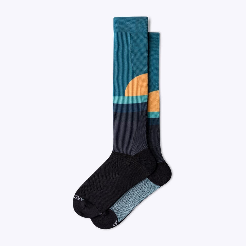 1 x ArchTek® Compression Socks Compression Socks ArchTek Blue Sunrise Medium 