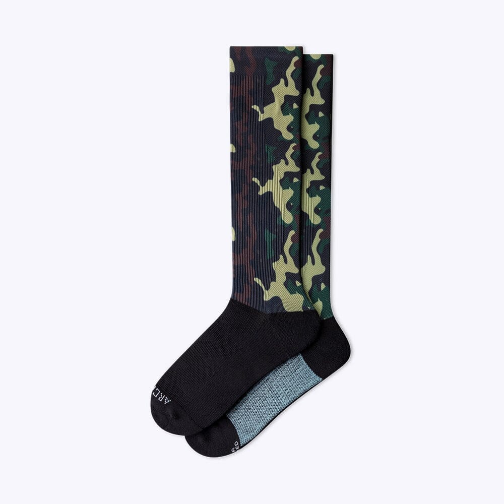 1 x ArchTek® Compression Socks Compression Socks ArchTek Green Camo Medium 