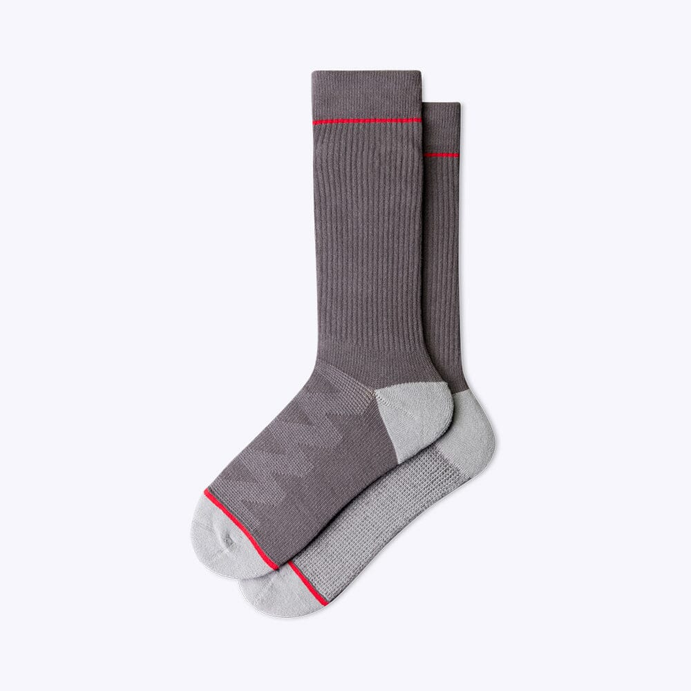 ArchTek® Dress Socks dress socks ArchTek Pebble Grey Ribbed Medium 