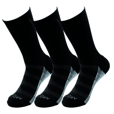 ArchTek® Crew Socks (3 Pack Black) athletic socks ArchTek 