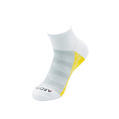 Athletic Quarter Sock 3-Pack in White Improved version athletic socks ArchTek