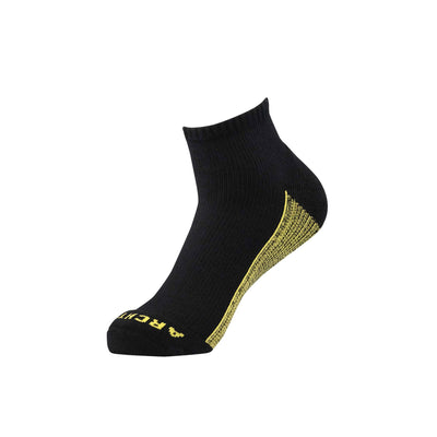 Black Athletic Quarter Sock athletic socks ArchTek Women's Large (sizes 11-14.5) Black