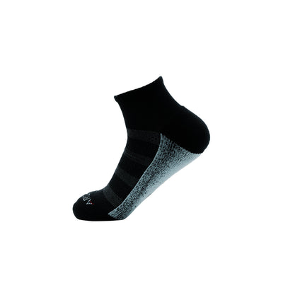 New Athletic Quarter Sock in Black Improved version athletic socks ArchTek