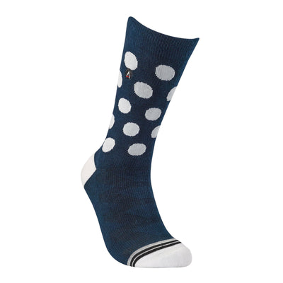 Navy/White Dots Dress Sock dress socks ArchTek