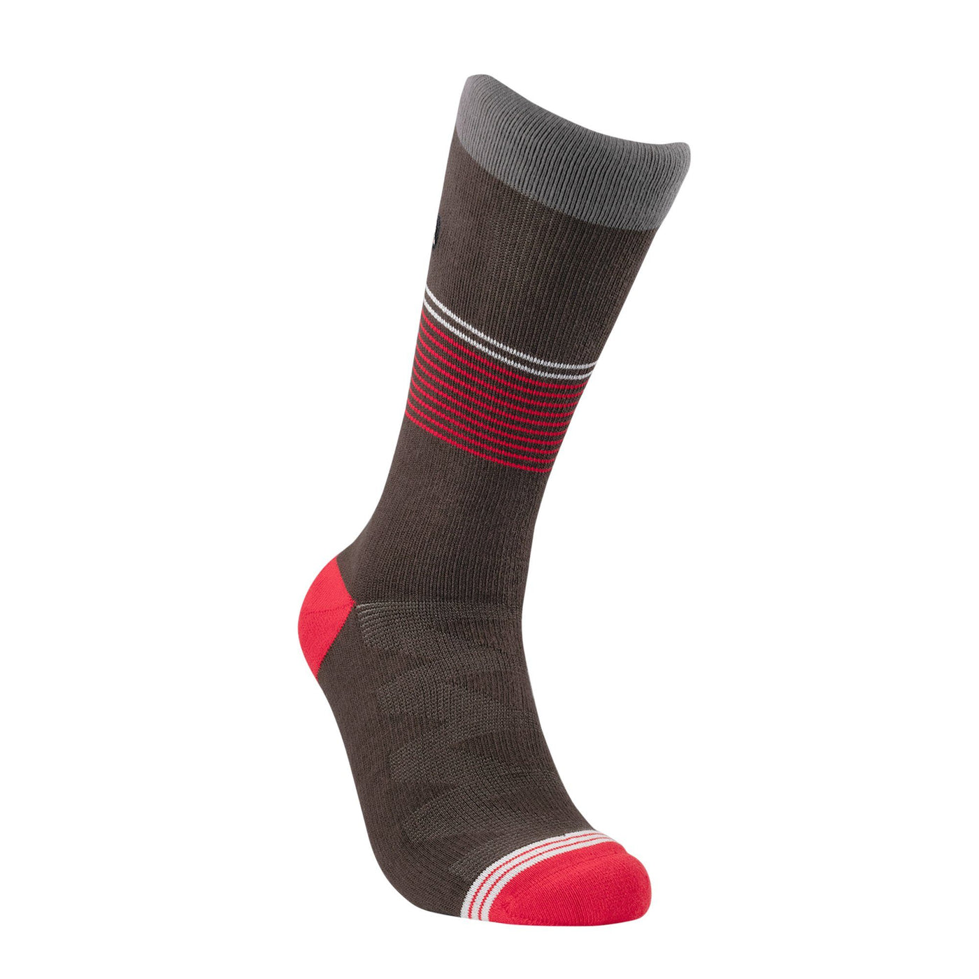 Chocolate/Red Striped Dress Sock dress socks ArchTek