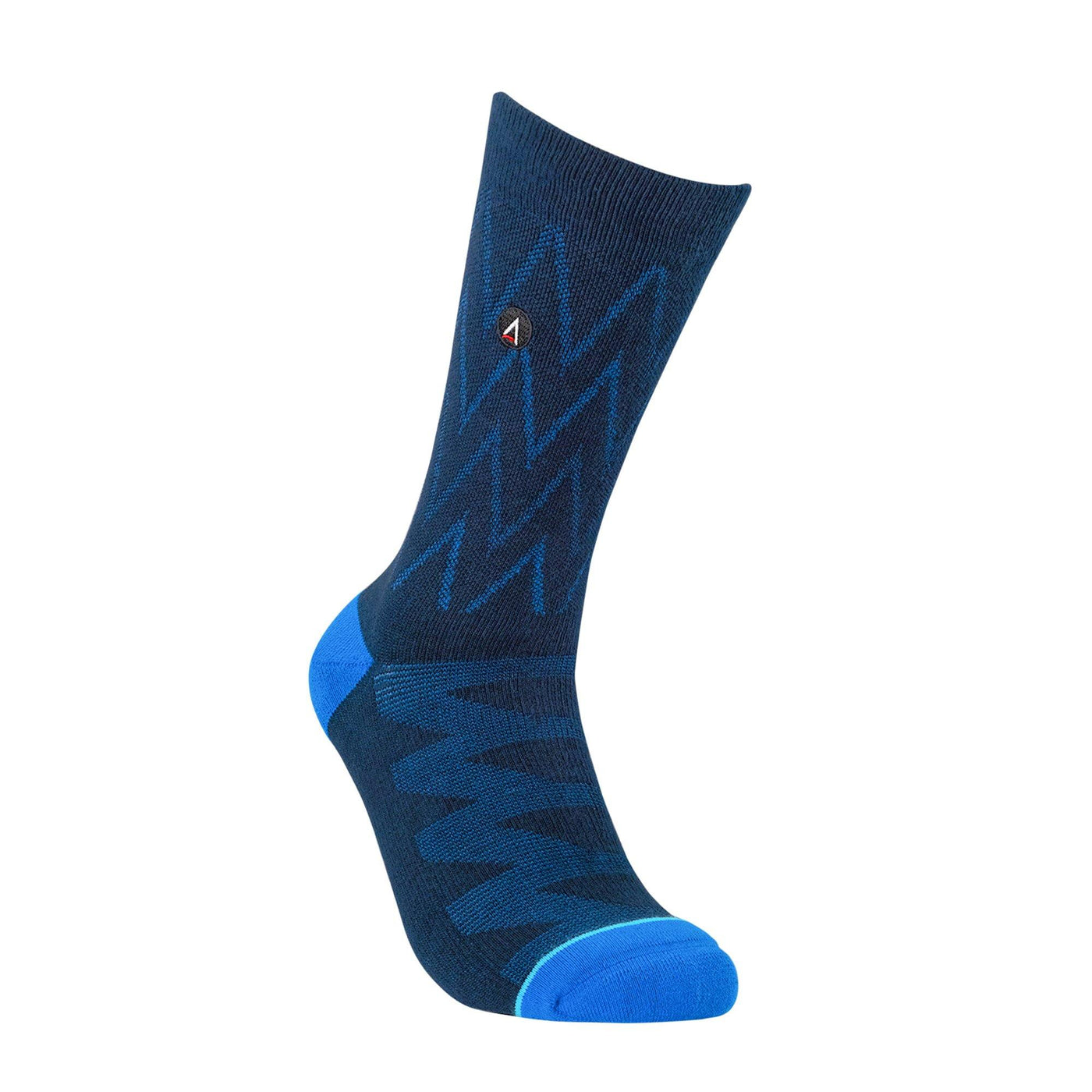 Dark/Royal Blue Herringbone Dress Sock dress socks ArchTek