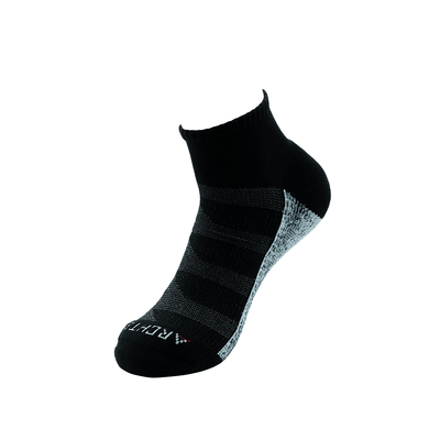 New Athletic Quarter Sock in Black Improved version athletic socks ArchTek 