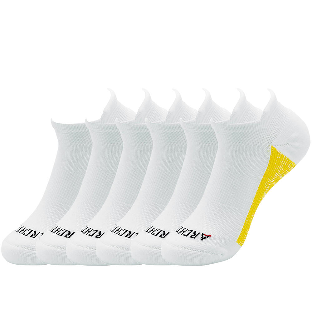 New Athletic Ankle Sock 6-Pack in White version improved version athletic socks ArchTek 
