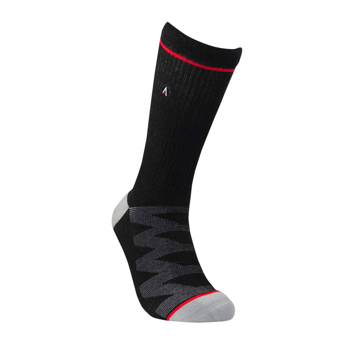 Onyx Black Ribbed Dress Sock dress socks ArchTek