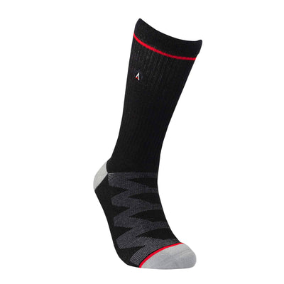 Onyx Black Ribbed Dress Sock dress socks ArchTek