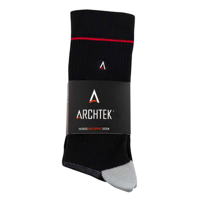 Onyx Black Ribbed Dress Sock dress socks ArchTek
