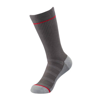 Pebble Grey Ribbed Dress Socks dress socks ArchTek Women's Medium (sizes 8-10.5) Gray