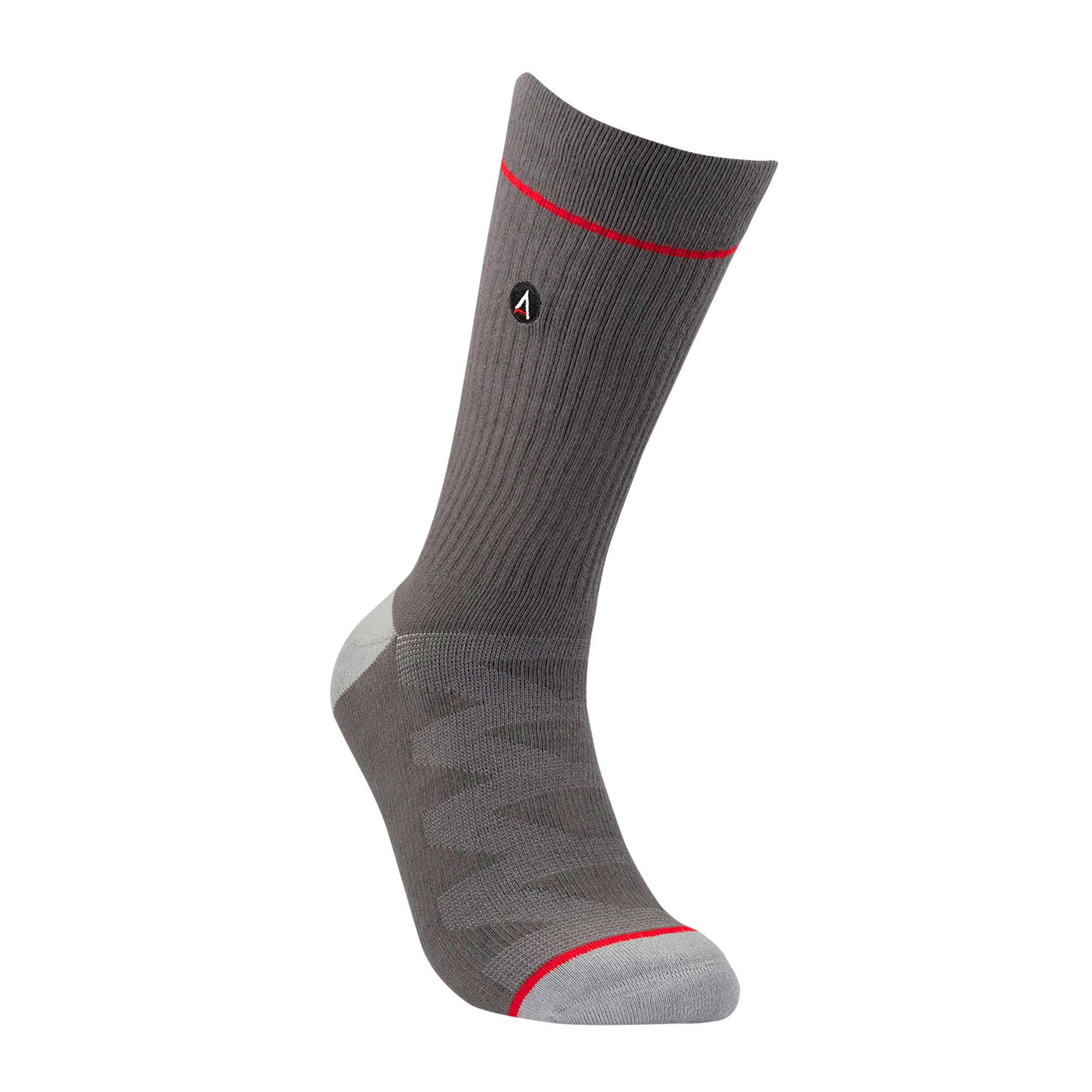 Pebble Grey Ribbed Dress Socks dress socks ArchTek