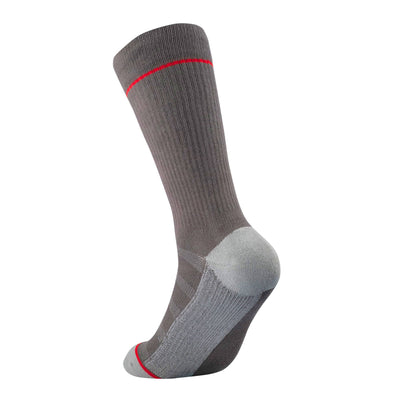 Pebble Grey Ribbed Dress Socks dress socks ArchTek