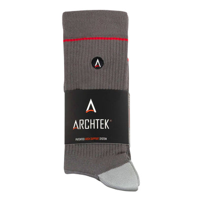 Pebble Grey Ribbed Dress Socks dress socks ArchTek