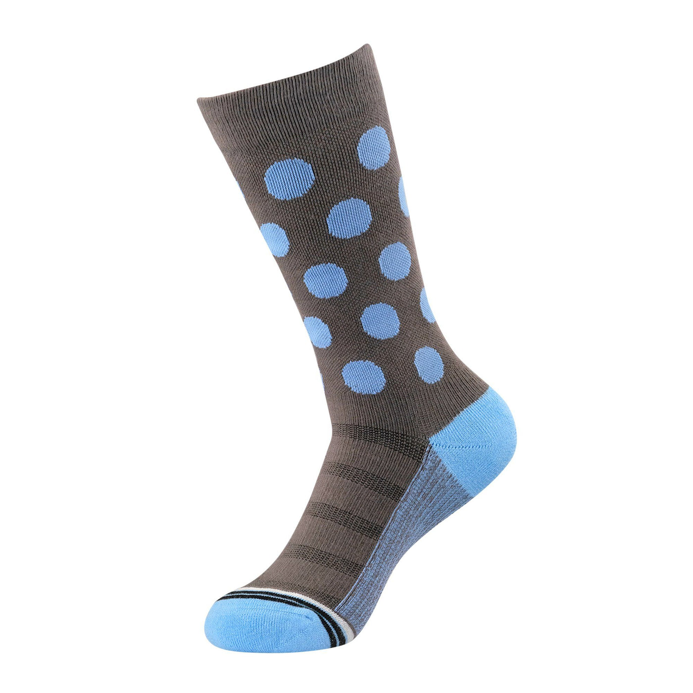 Light Blue Dots ArchTek Dress Sock dress socks ArchTek Women's Medium (sizes 8-10.5) Gray