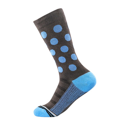 Light Blue Dots ArchTek Dress Sock dress socks ArchTek