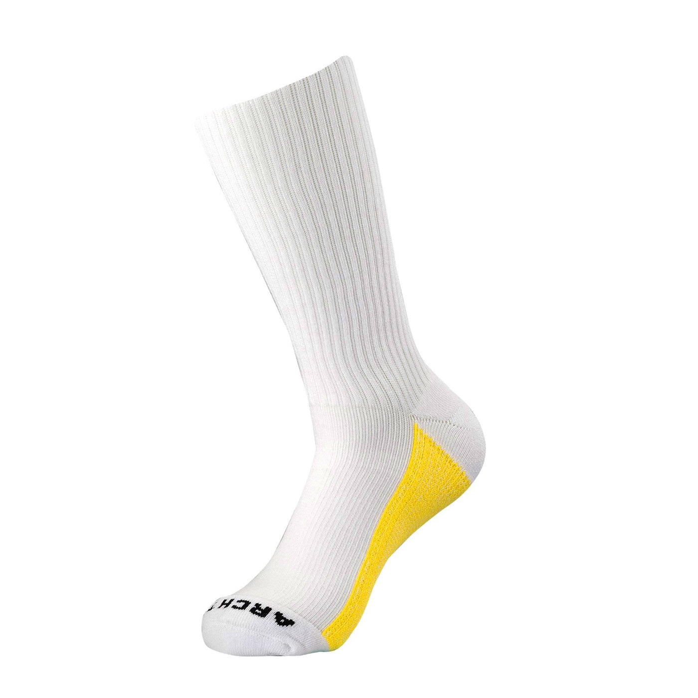 White Athletic Crew Sock athletic socks ArchTek Women's Medium (sizes 8-10.5) White