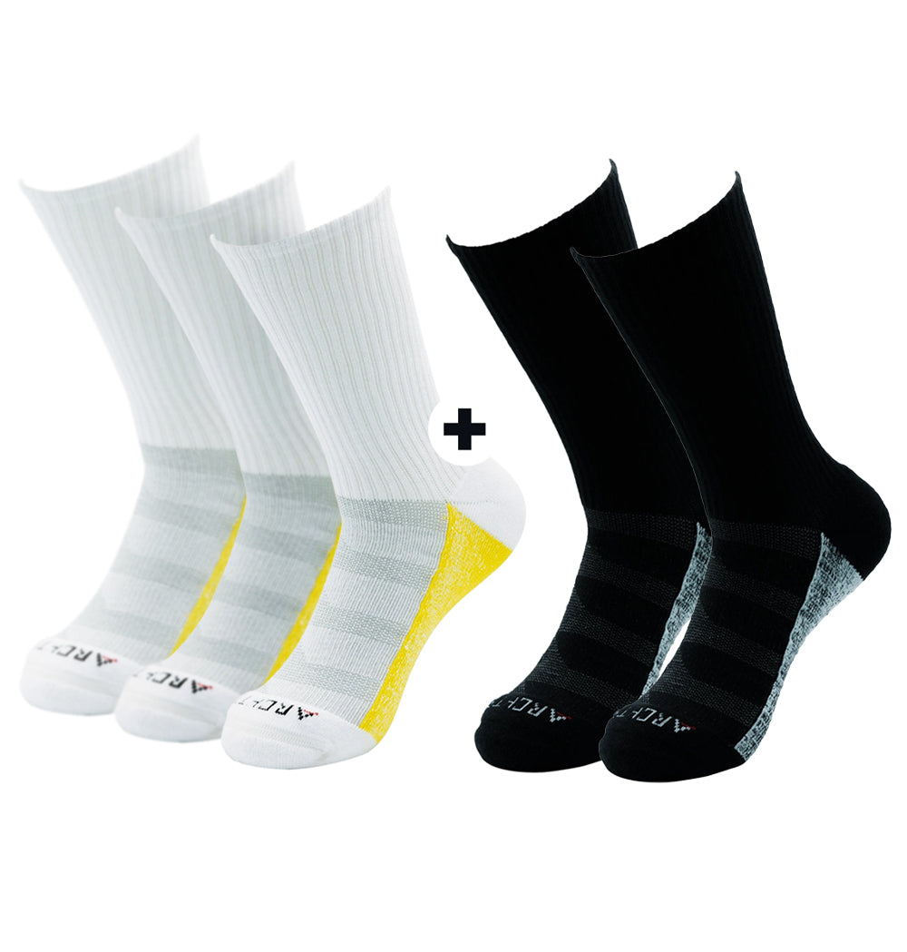 Archtek Sock Bundle | BUY 3 GET 2 FREE athletic socks ArchTek 